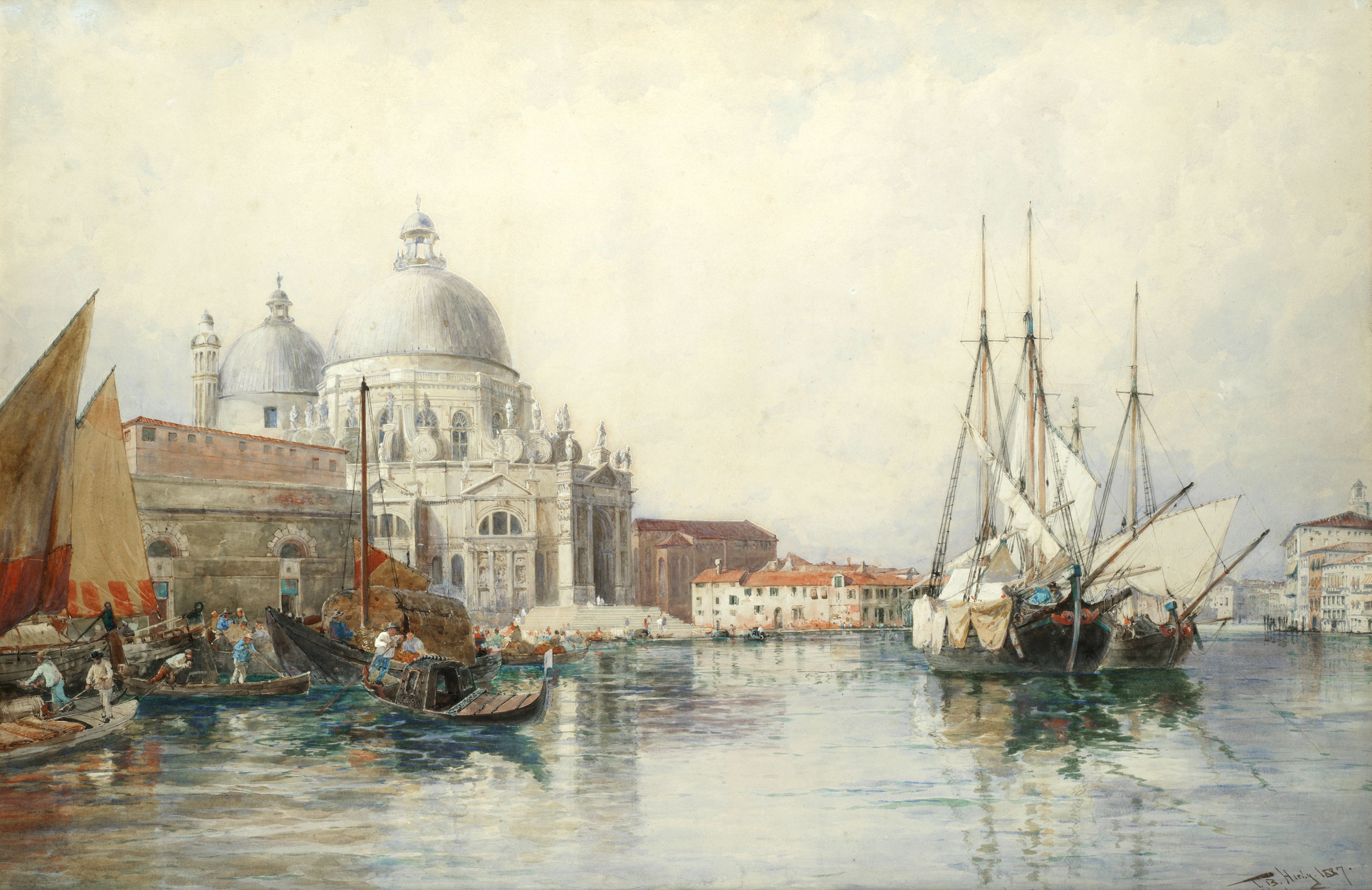 Bonhams Thomas Bush Hardy (British, 18421897) 'Santa Maria De La Salute, Venice'