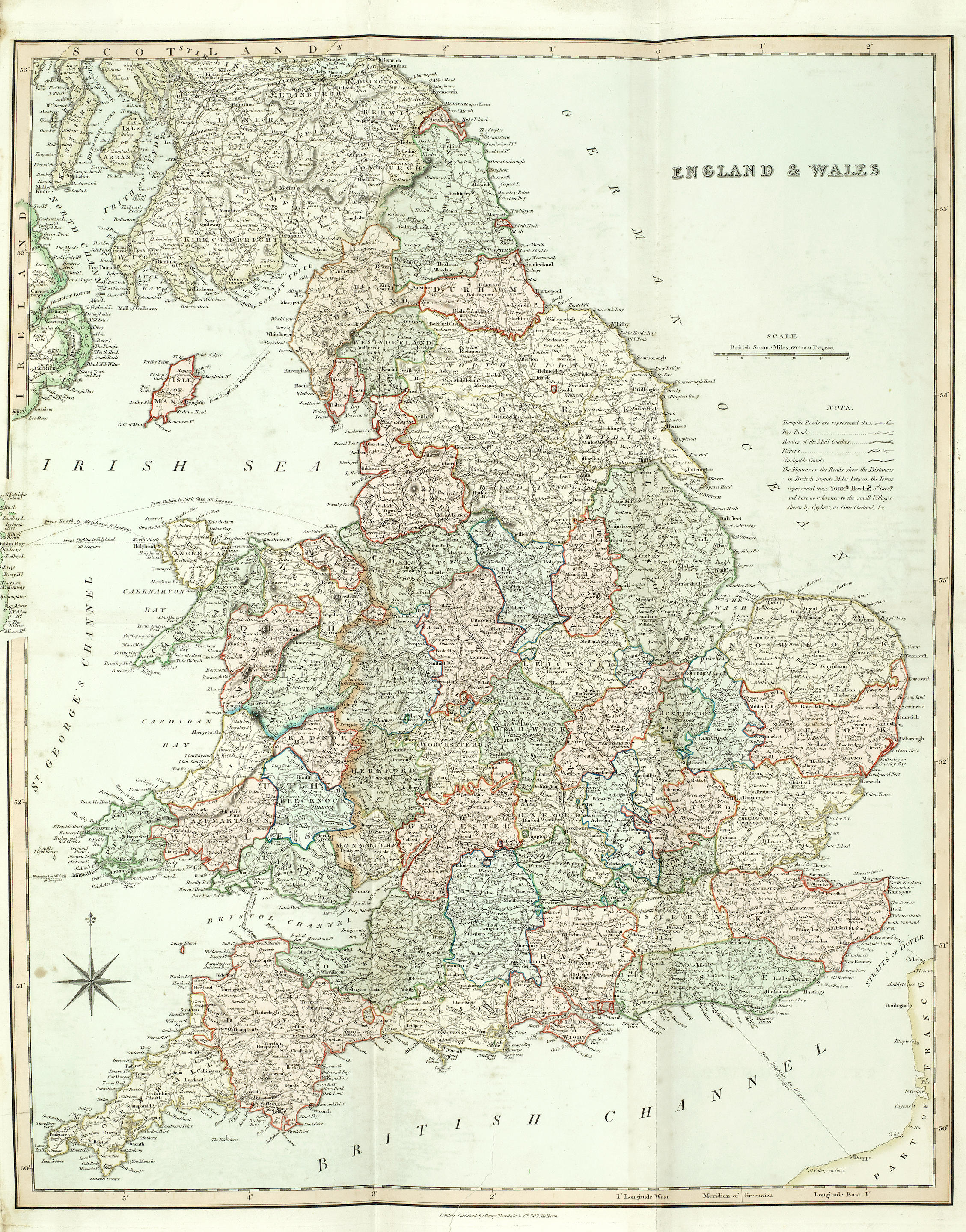 Bonhams : TEESDALE (HENRY) New British Atlas, Containing a Complete set ...