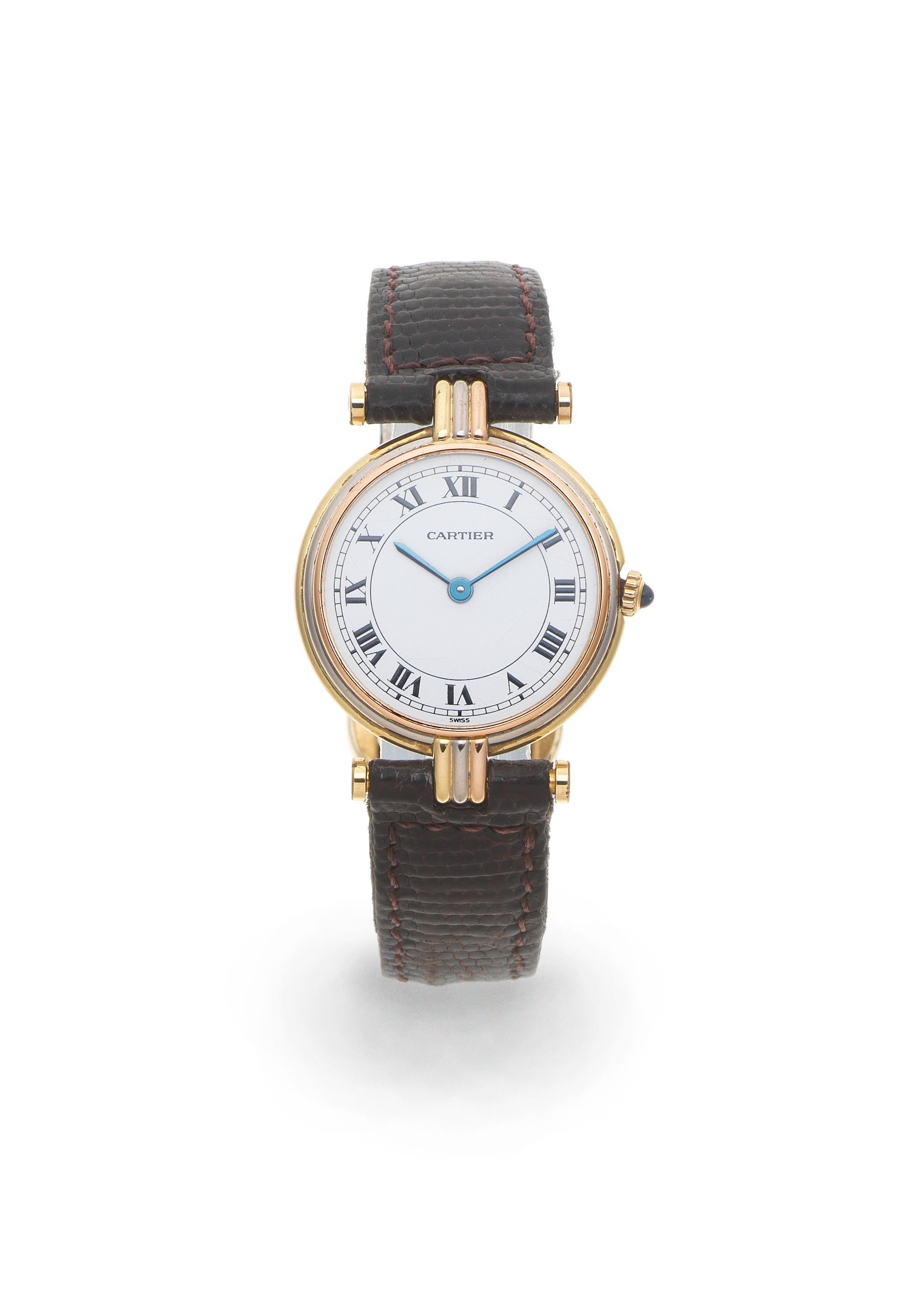 Cartier Cartier. A lady's 18K gold quartz wristwatch Vendome, Circa 1990