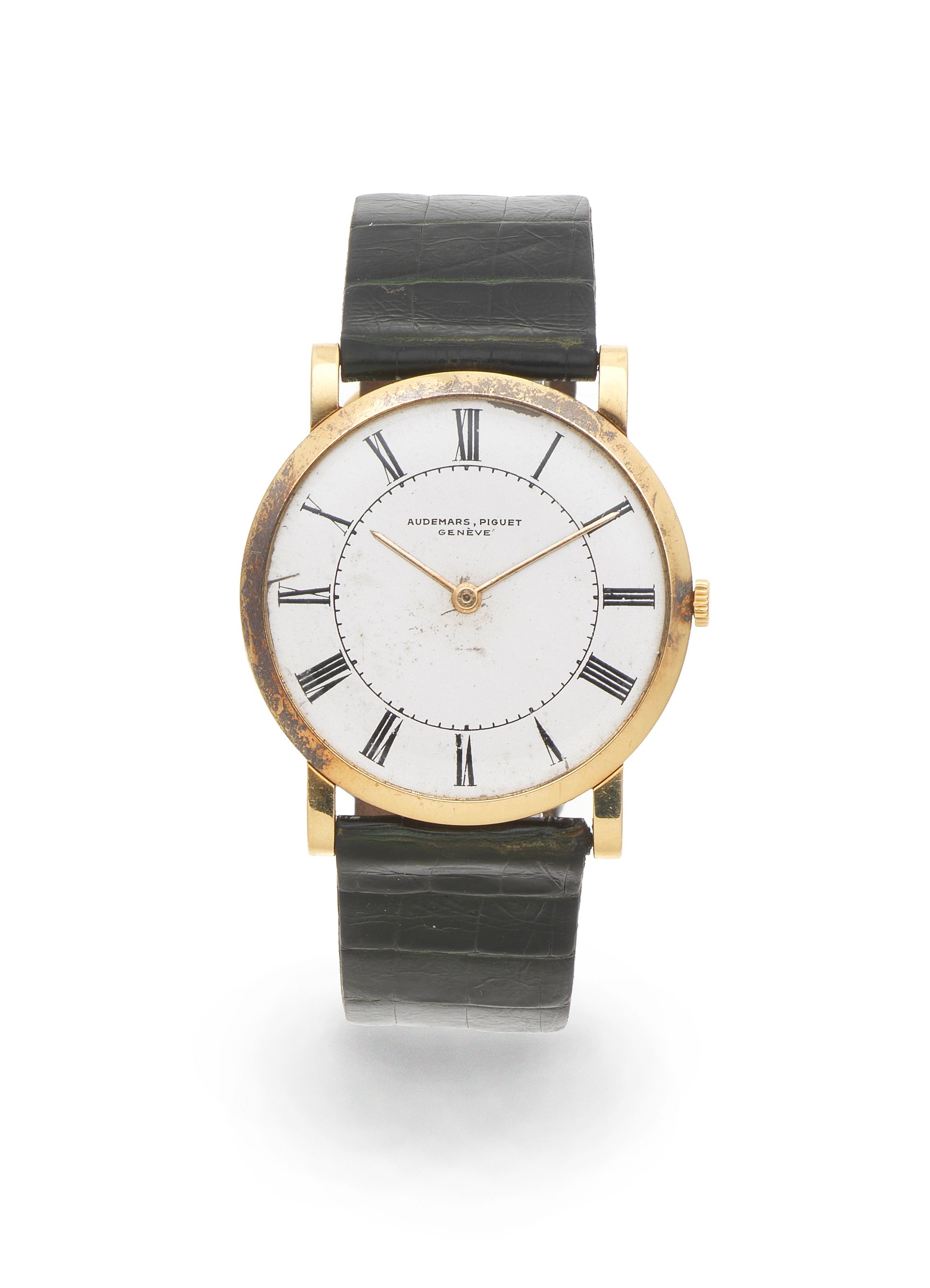 Audemars Piguet Audemars Piguet. An 18K gold manual wind wristwatch Circa 1960