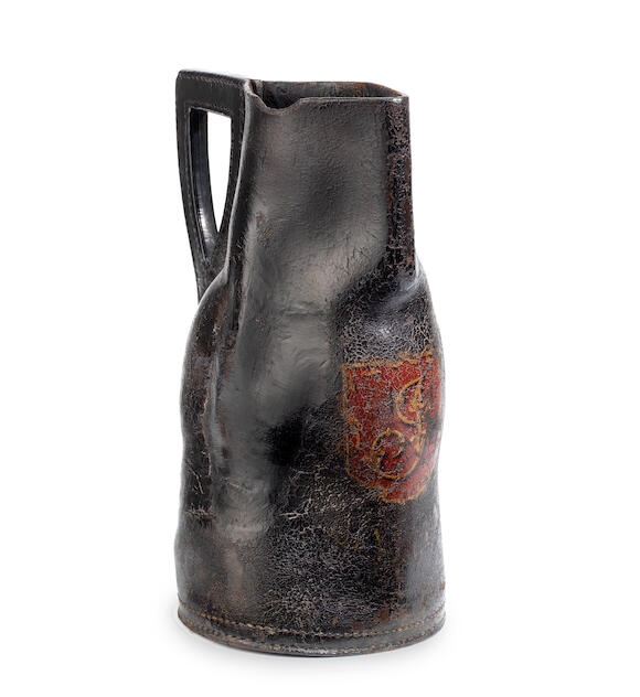 Bonhams A late 17th/early 18th century polychromedecorated leather