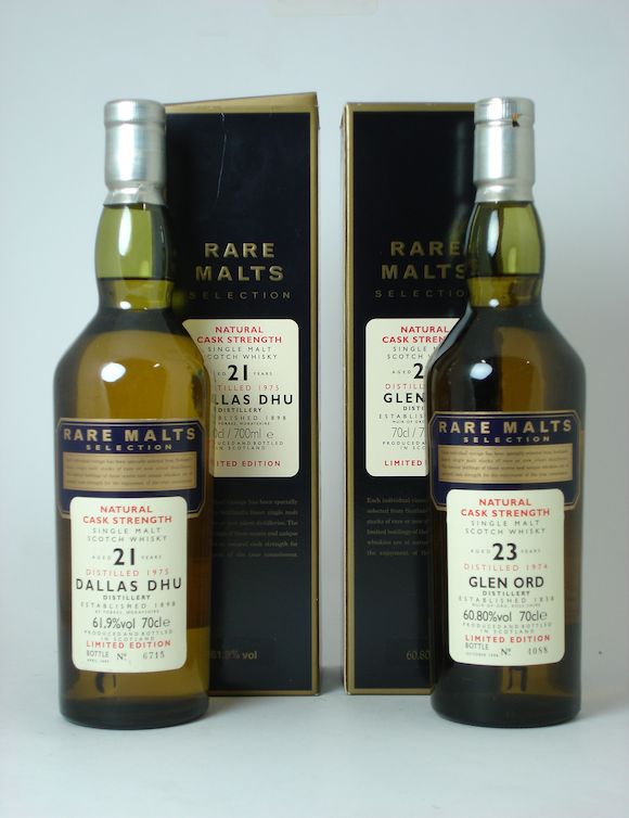 Bonhams Dallas Dhu21 year old1975 Glen Ord23 year old1974