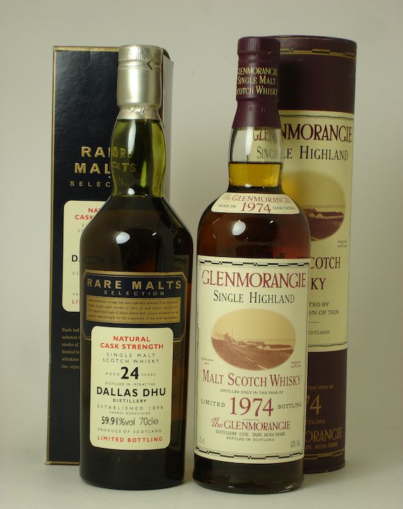 Bonhams Dallas Dhu24 year old1970 Glenmorangie1974