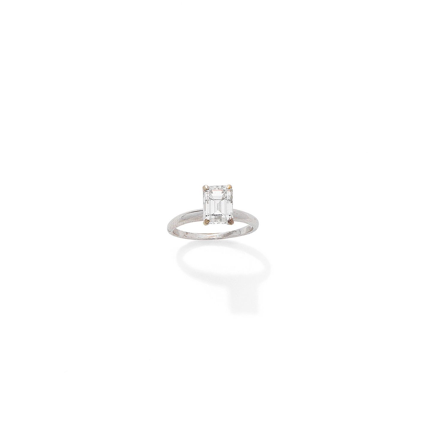 A diamond single-stone ring