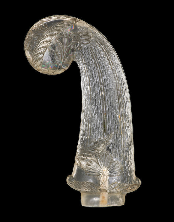 Bonhams : A Mughal rock crystal hilt North India, 17th/ 18th Century