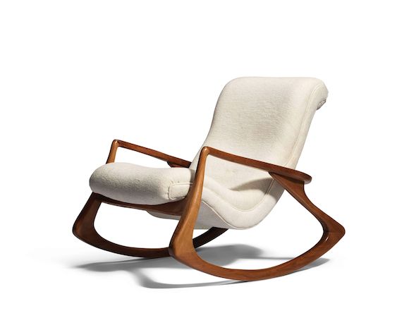 Bonhams : Vladimir Kagan Contour rocking chair, designed 1953