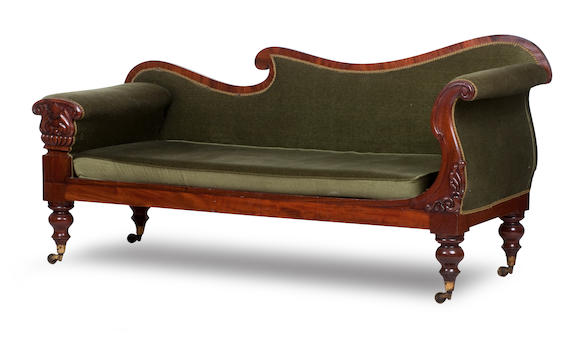 Bonhams : A George IV mahogany 'Roman Vase' sofa, Edinburgh c.1830