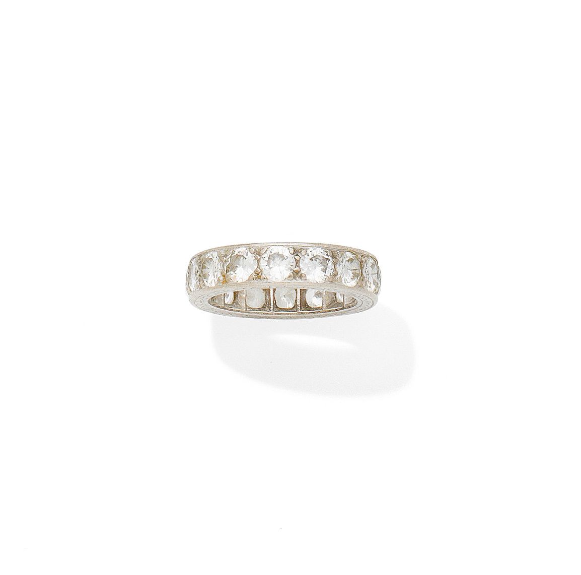 A diamond eternity ring
