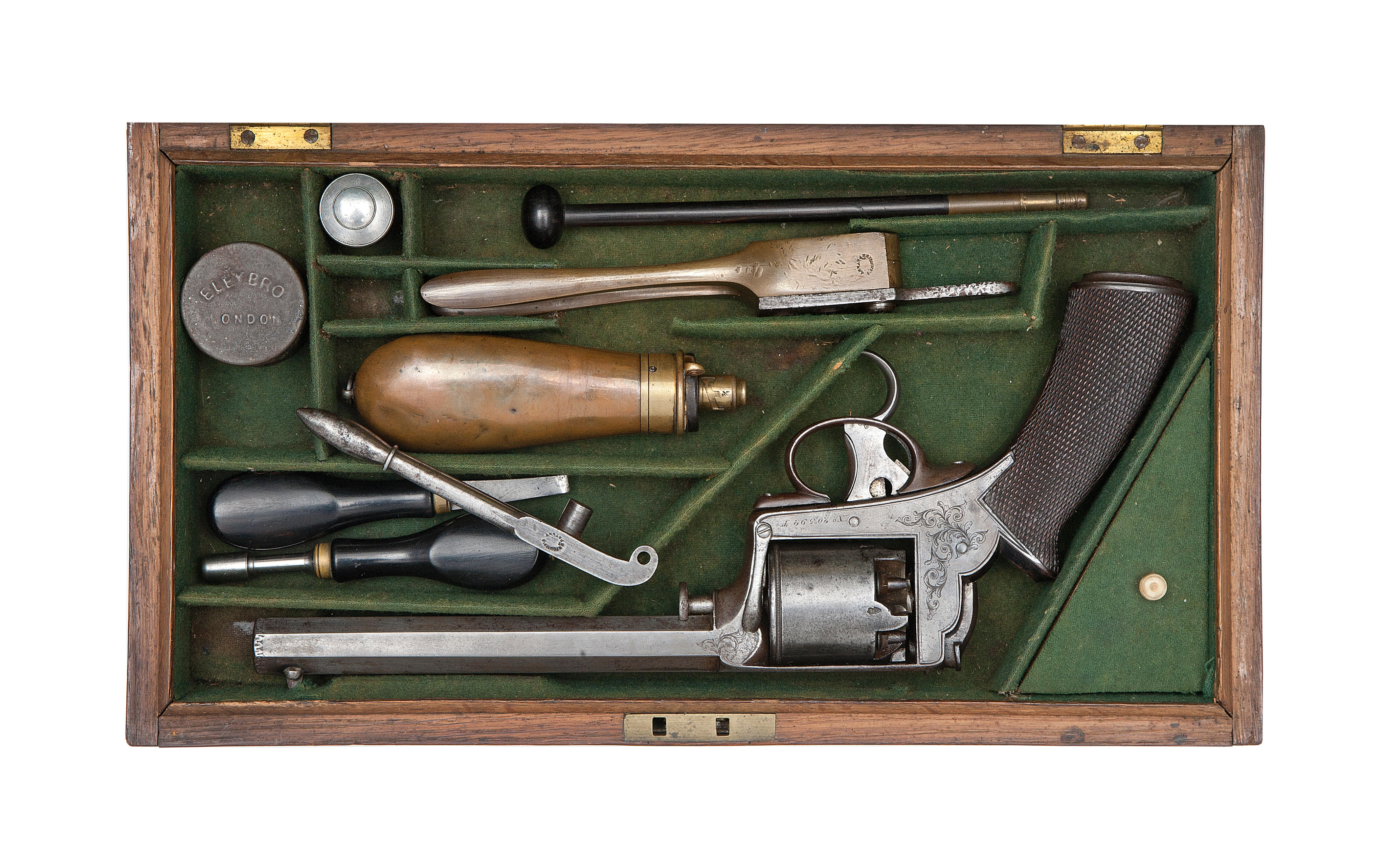 Bonhams : A Cased 54-Bore Percussion Tranter Patent First Model Self ...