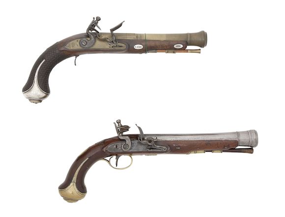 Bonhams : A Flintlock Brass-Mounted Blunderbuss-Pistol