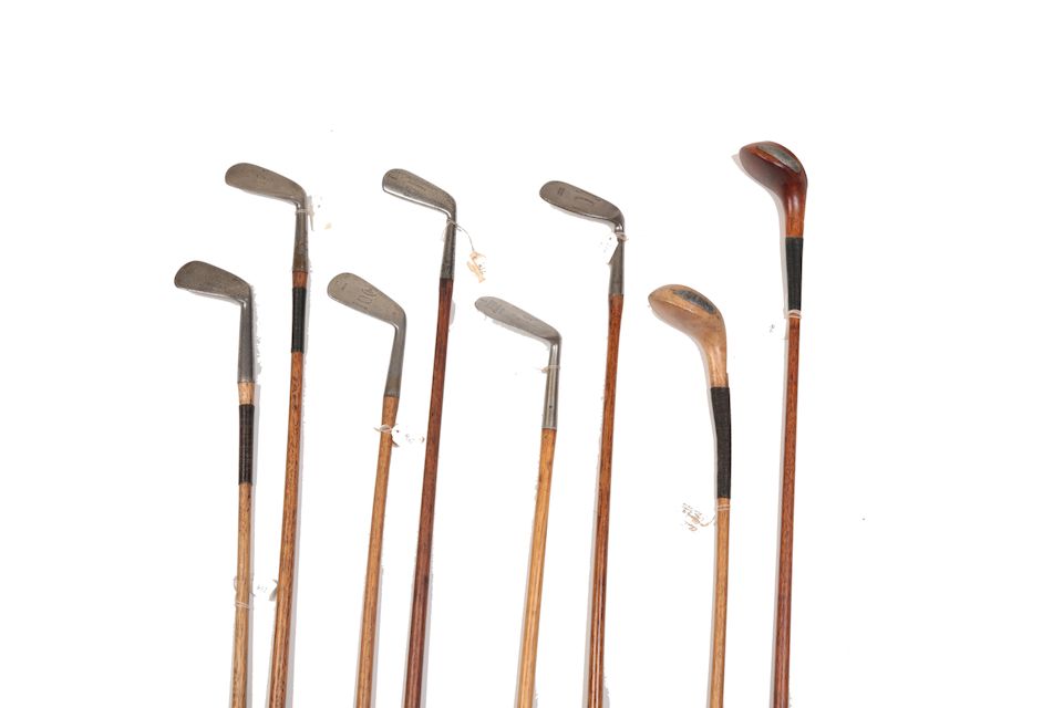 Bonhams Various wooden shafted golf clubs, circa 1900's ((36))