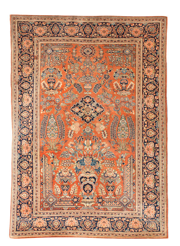 Bonhams A Pair Of Kashan Rugs Central Persia 208cm X 142cm