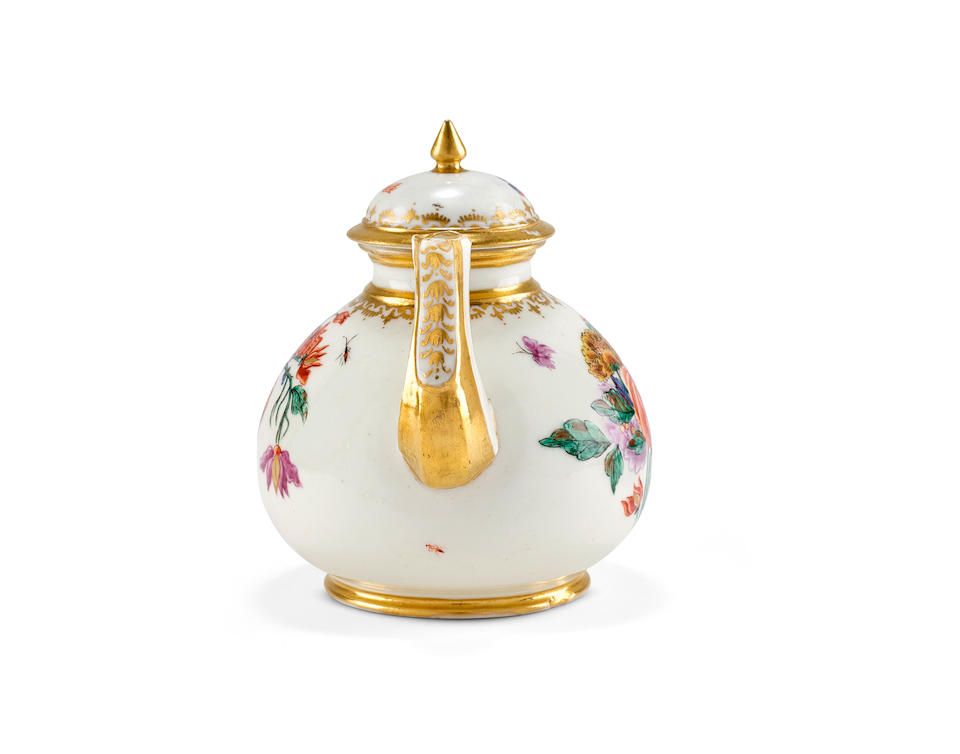 Bonhams : A very rare Capodimonte teapot and cover, circa 1750