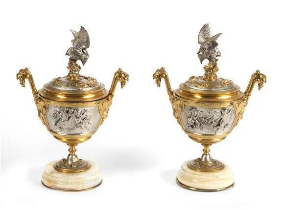Bonhams : A pair of late 19th century / early 20th century French ...