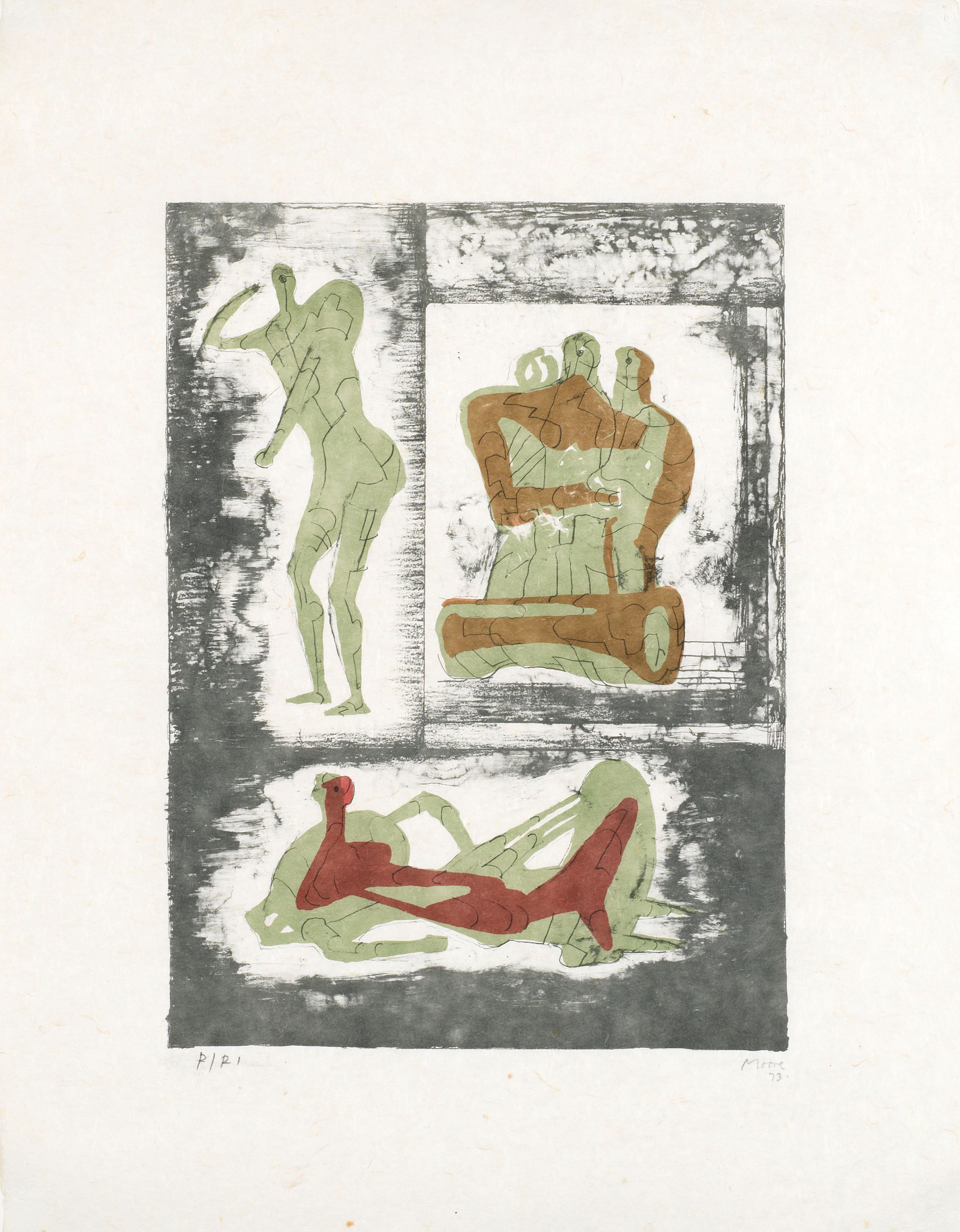 Reclining and Standing Figure
