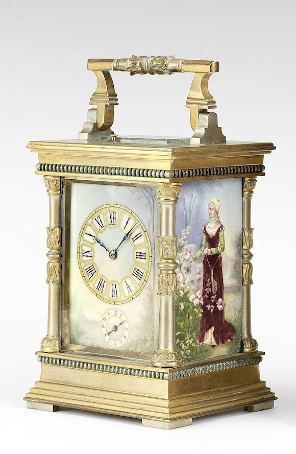 Bonhams A late 19th century French carriage clock and outer case