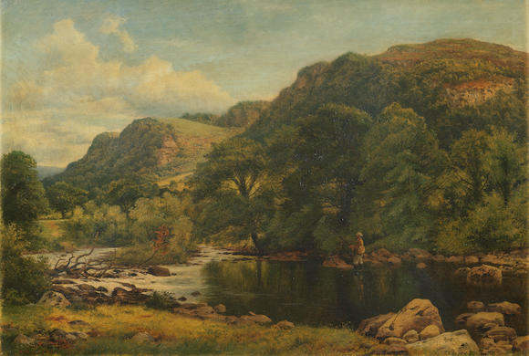 Bonhams : Benjamin Williams Leader, RA (British, 1831-1923) A tranquil spot