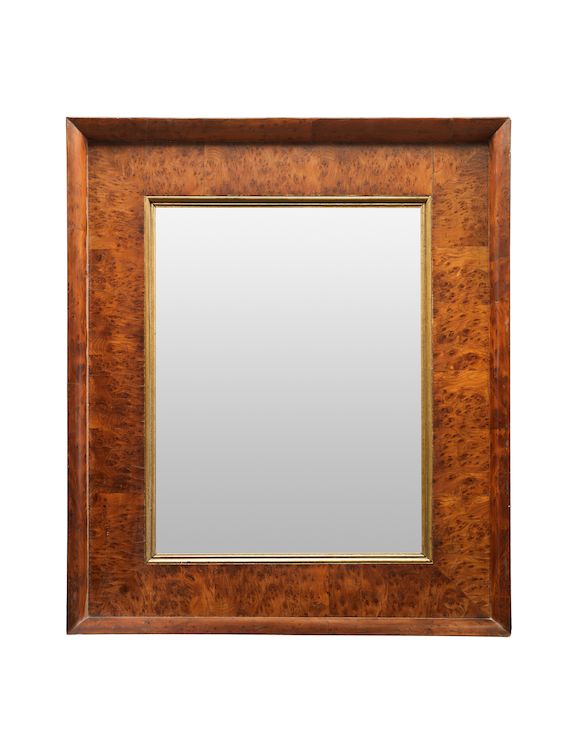 Bonhams A 19th century burr yewwood veneered picture frame, English