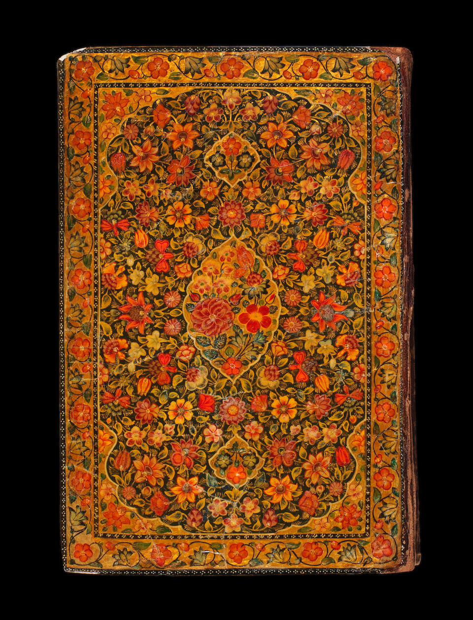 Bonhams An Illuminated Qur An In A Floral Lacquer Binding North India