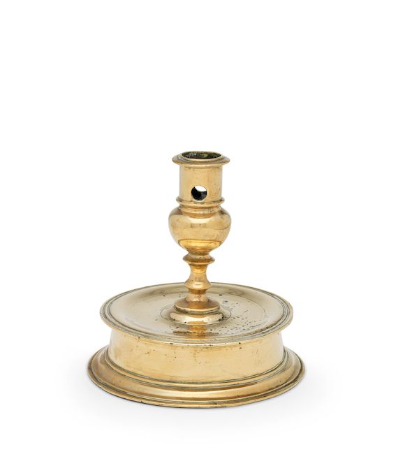 Bonhams : An early 17th century copper alloy socket candlestick, North ...