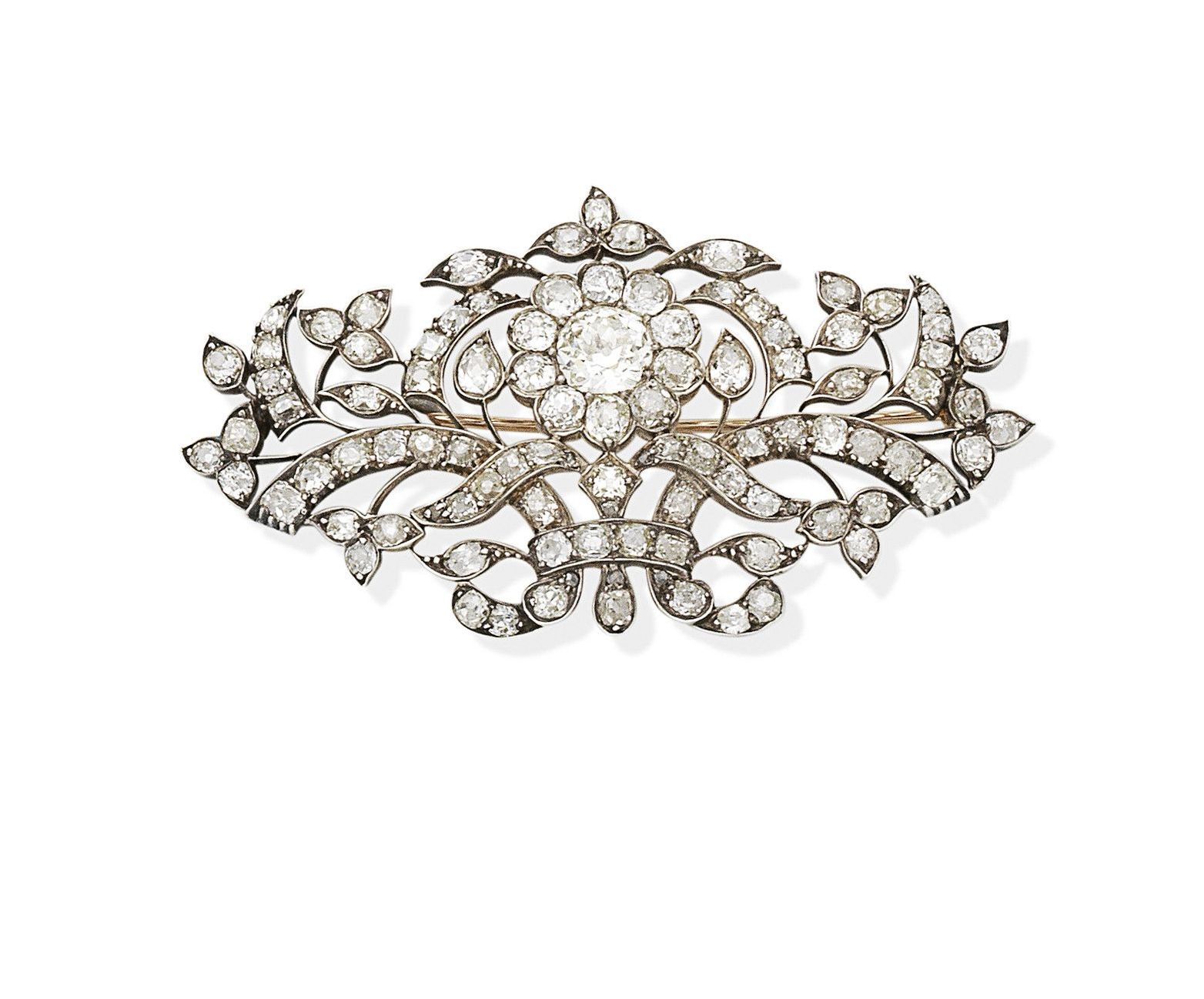A diamond brooch,