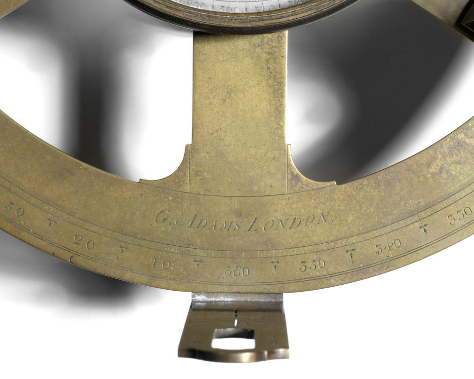 Bonhams : A George Adams brass circumferentor English, circa 1770,