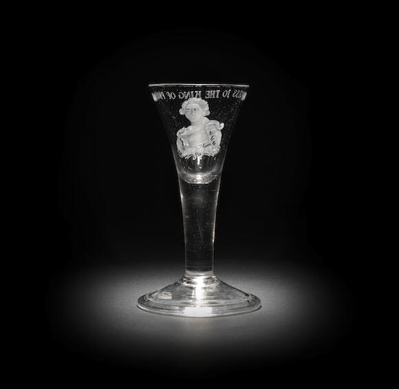 Bonhams An engraved King of Prussia wine goblet, circa 175760