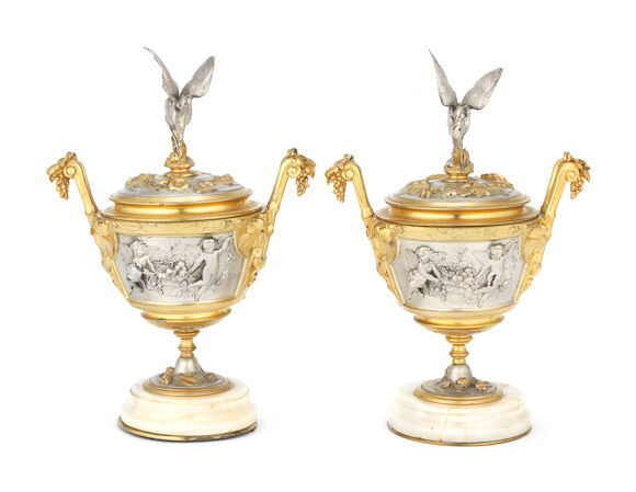 Bonhams : A pair of late 19th century / early 20th century French ...