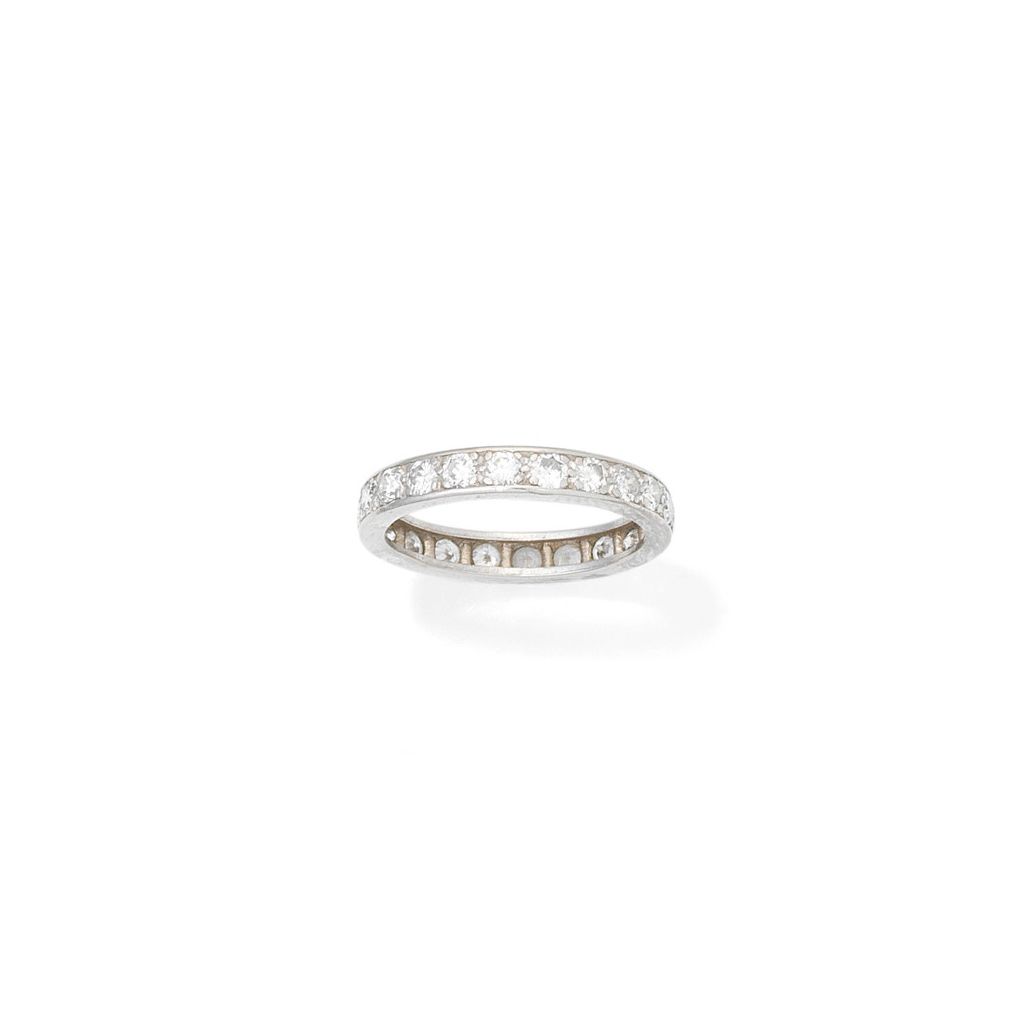 A diamond eternity ring