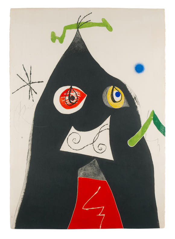 Bonhams Joan Miró Spanish 1893 1983 Plate 1 From Quatre Colors