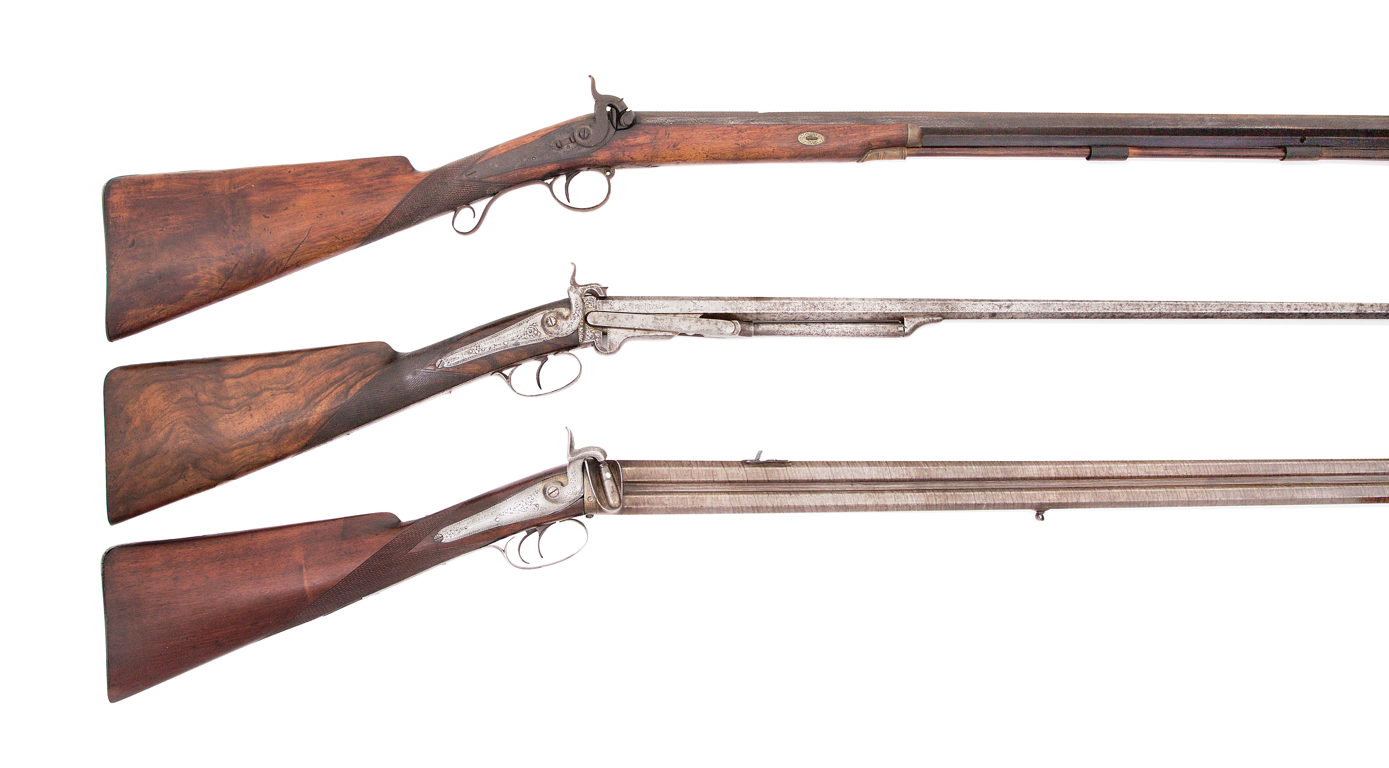 Bonhams : A Rare 25-Bore Percussion Over-And-Under Sporting Rifle And Gun