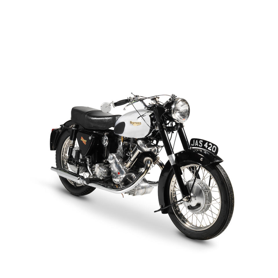 Bonhams : 1962 Panther 650cc Model 120 Frame no. 27269 Engine no. 62ZA236A