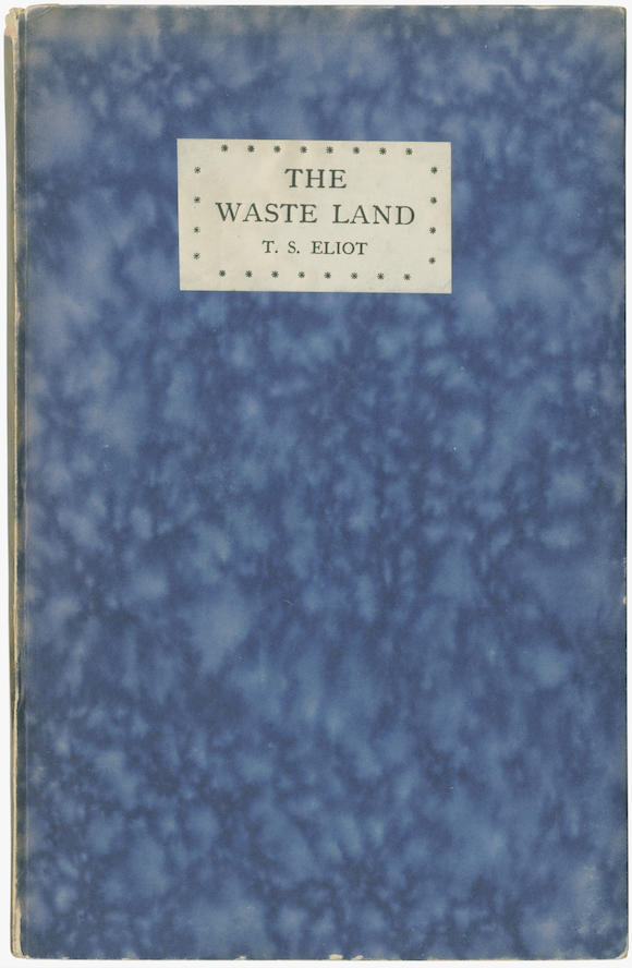 Bonhams : ELIOT (T.S.) The Waste Land, FIRST ENGLISH EDITION, Richmond ...