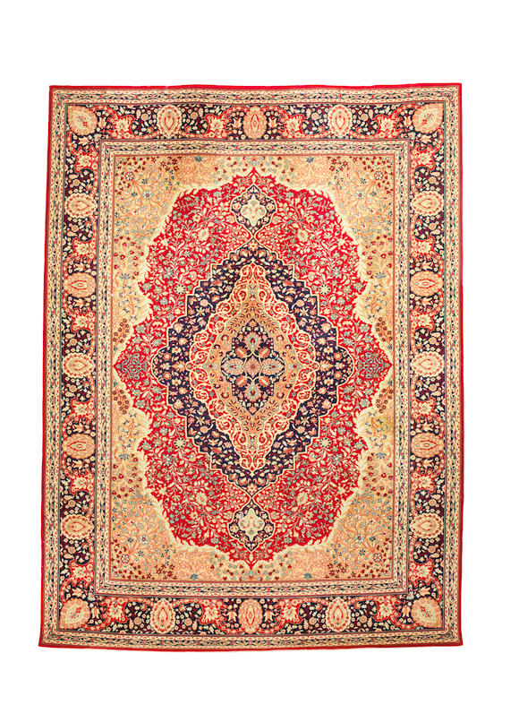 Bonhams : COURT GREEN, DEVON A Wilton carpet of traditional Persian ...