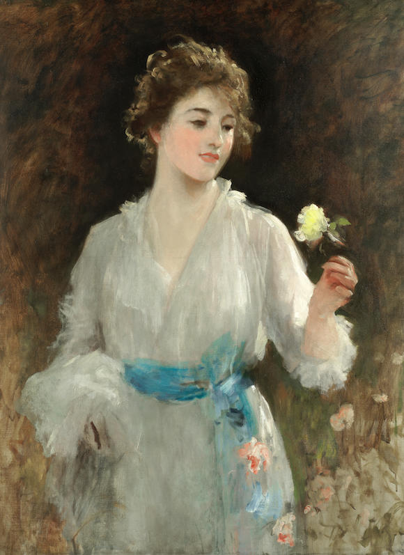 Bonhams : Sir Samuel Luke Fildes RA (British, 1843-1927) The yellow rose