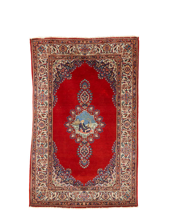 Bonhams A Kashan Rug Central Persia 210cm X 136cm