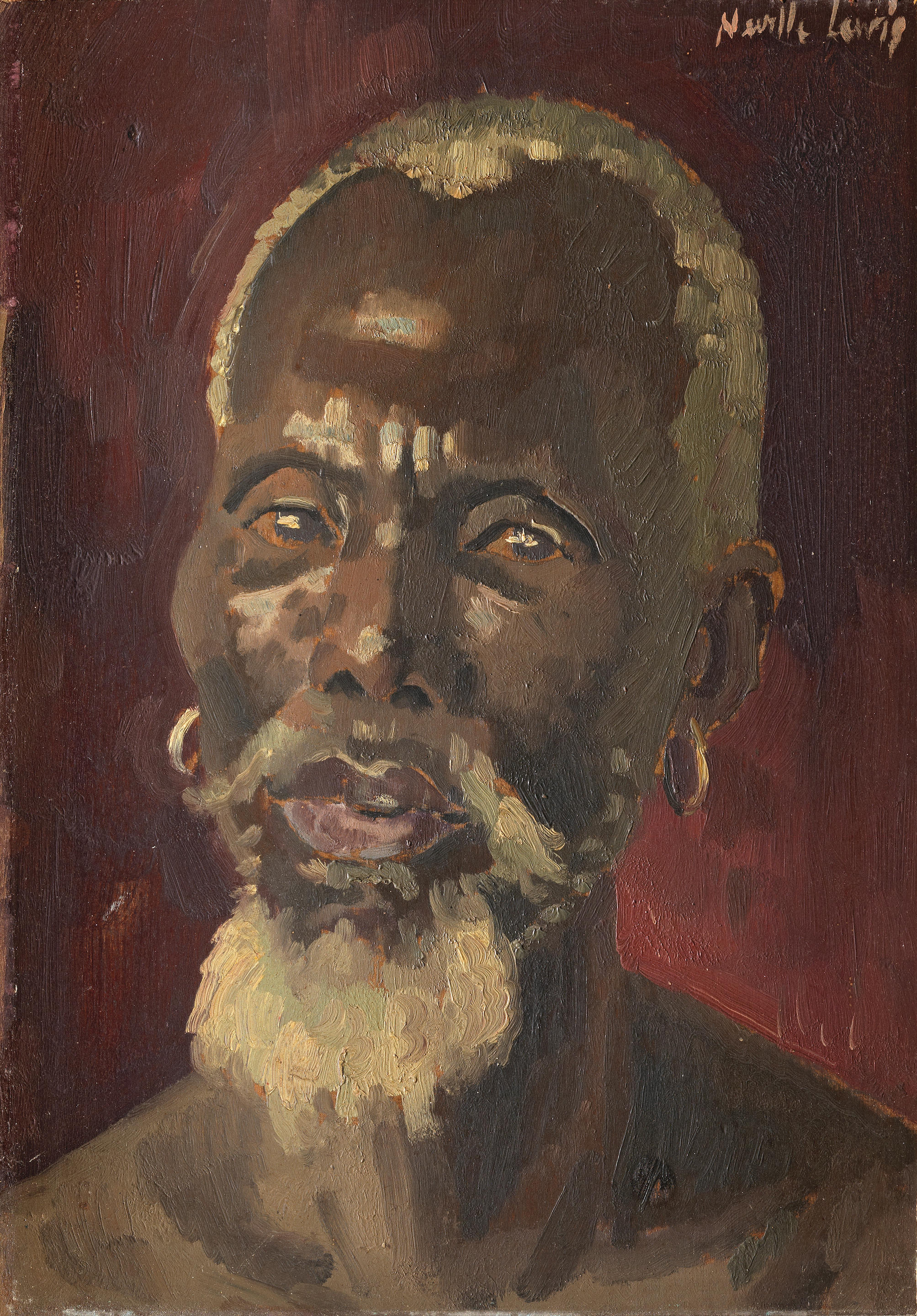 Bonhams : Alfred Neville Lewis (South African, 1895-1972) 'Old Cape Native'