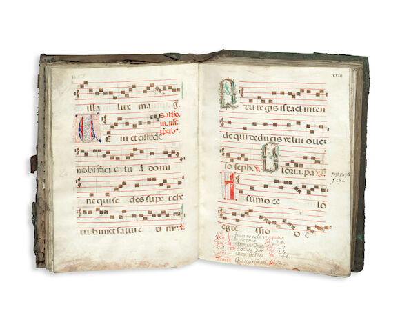 Bonhams : ILLUMINATED MANUSCRIPT Manuscript choirbook, [France, dated 1538]