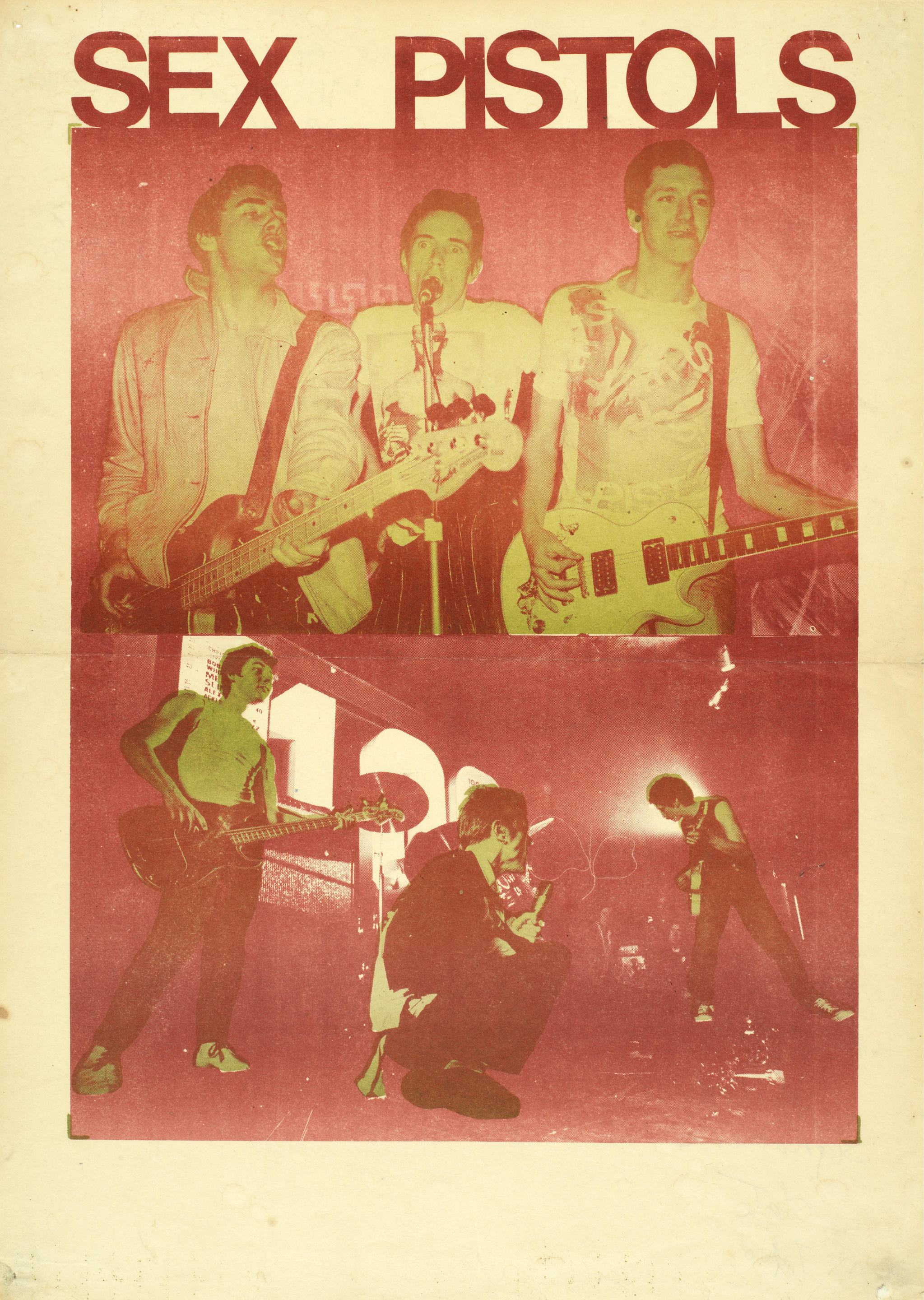 Bonhams Sex Pistols A Promo Poster Amnnotated By Malcolm Mclaren On 