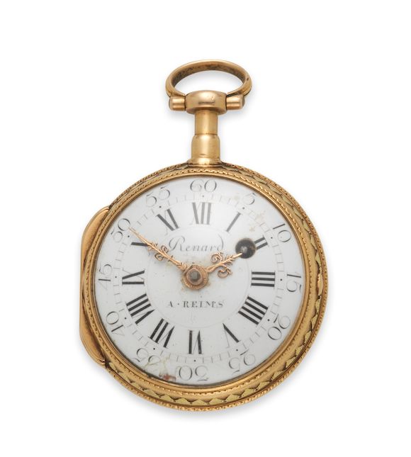 Bonhams Renard, A two colour gold key wind open face