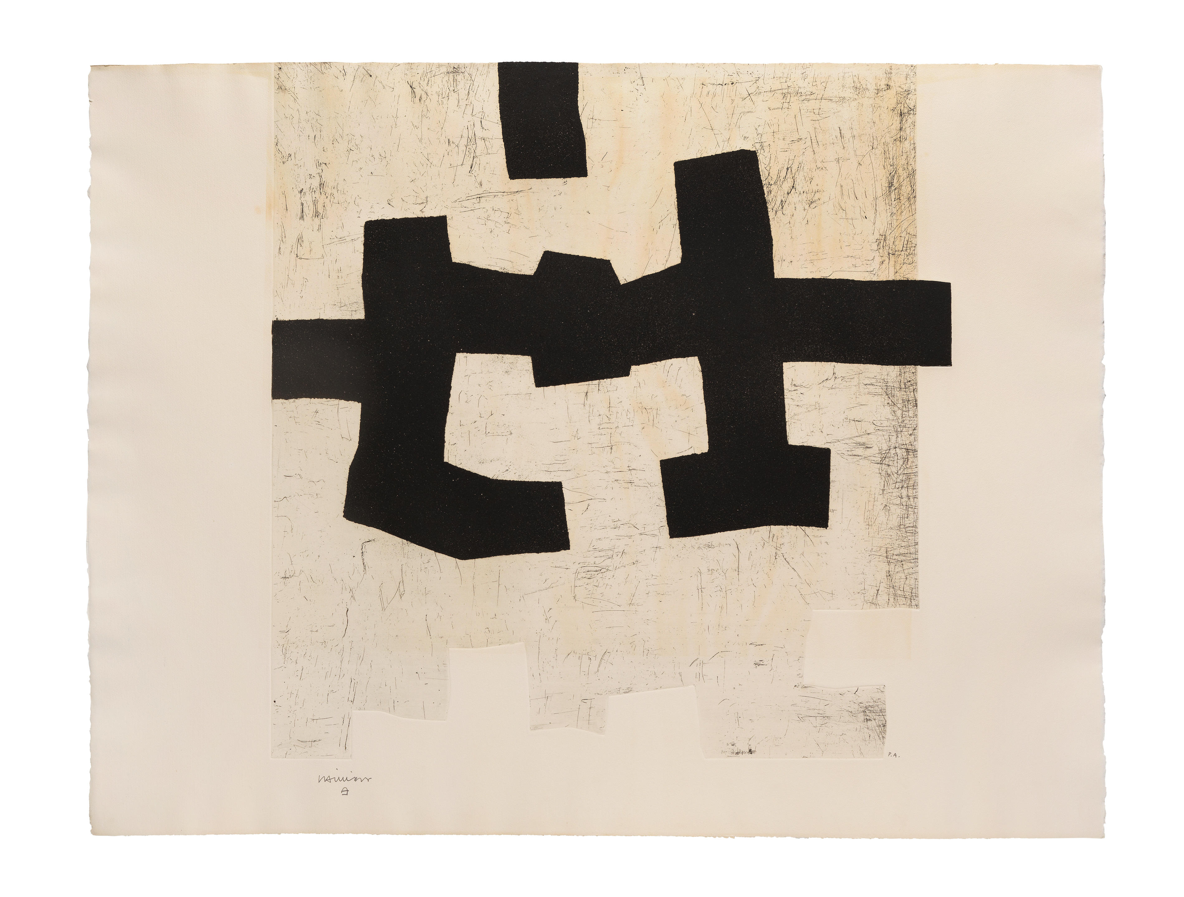 Bonhams : Eduardo Chillida (Spanish, 1924-2002) Aldikatu I Etching and ...