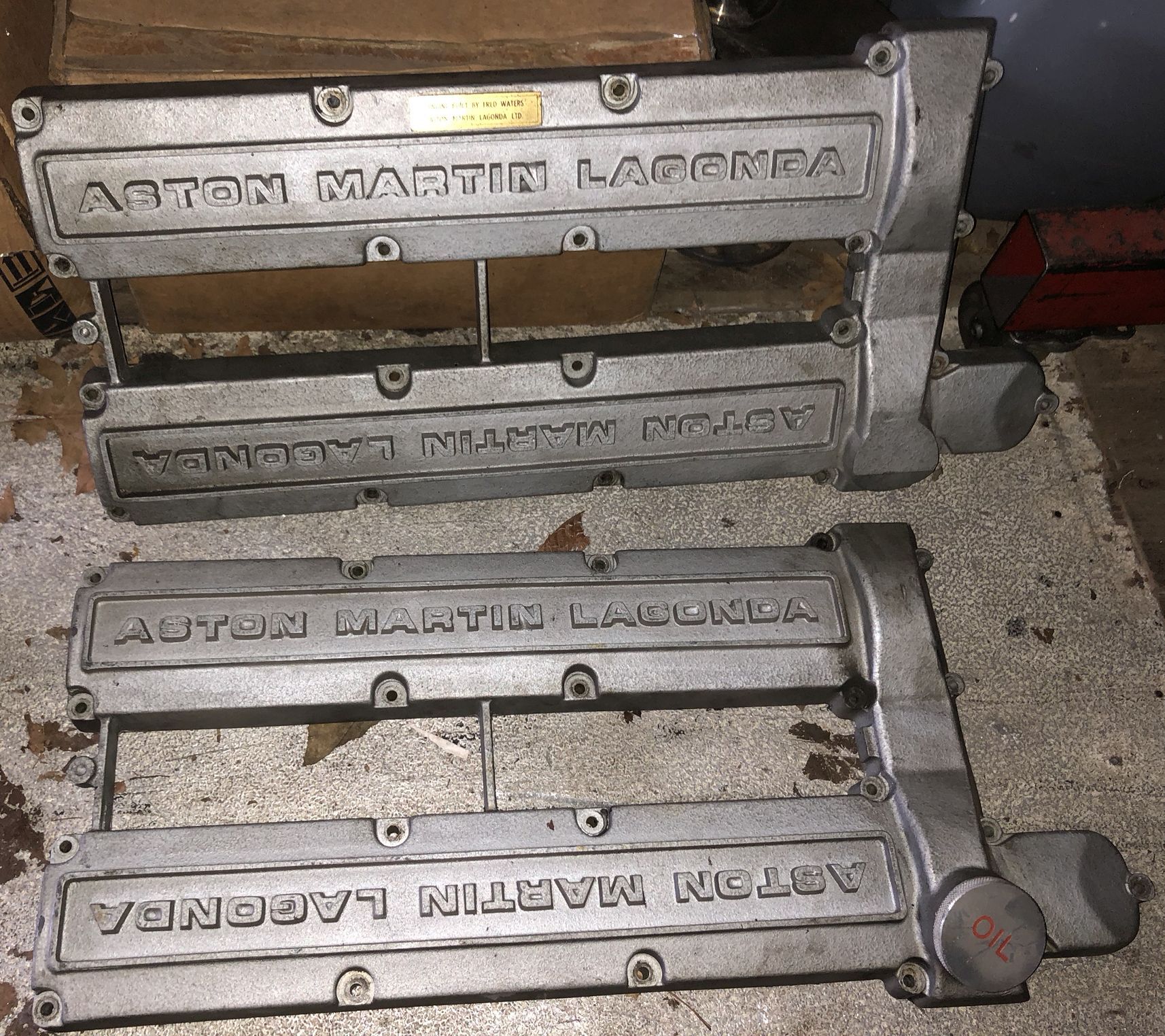 Bonhams Cars Two Aston Martin Lagonda V8 engine camshaft covers, (3)