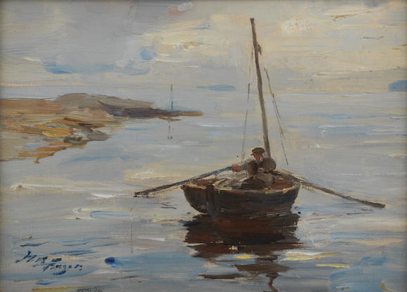 Bonhams : William Miller Frazer, RSA (British, 1864-1961) Lobster Fisherman