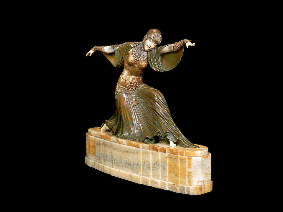 Bonhams Demetre Chiparus Thais A Rare Art Deco Patinated Bronze And Carved Ivory Model Of An Exotic Dancer Circa 1925