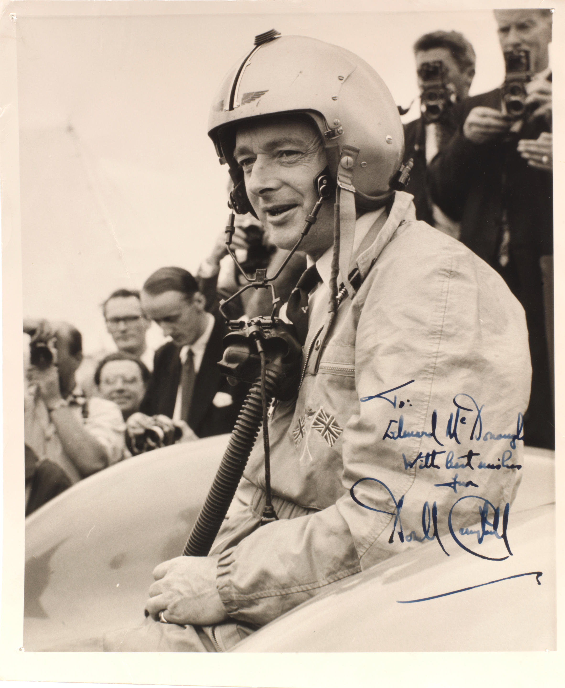 A quantity of Donald Campbell Land Speed Record photographs, ephemera and...