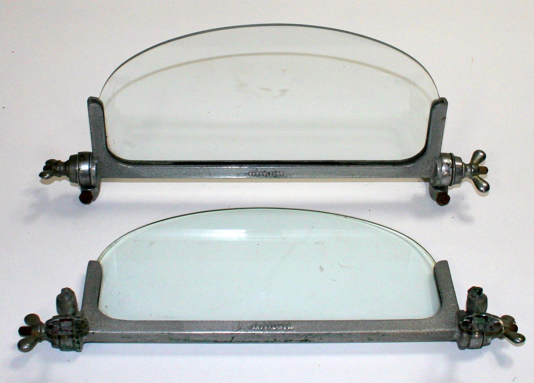 Bonhams Cars A pair of Brooklands aeroscreens with mounting brackets