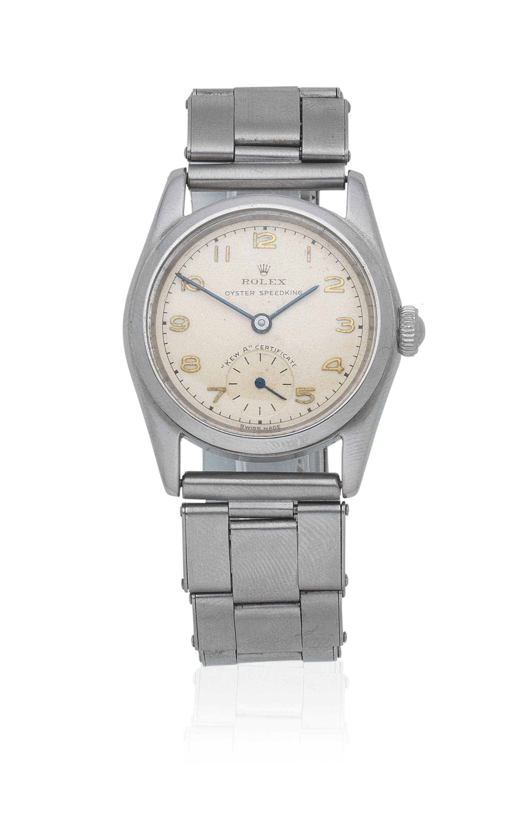 Bonhams : Rolex. A stainless steel manual wind bracelet watch Oyster ...