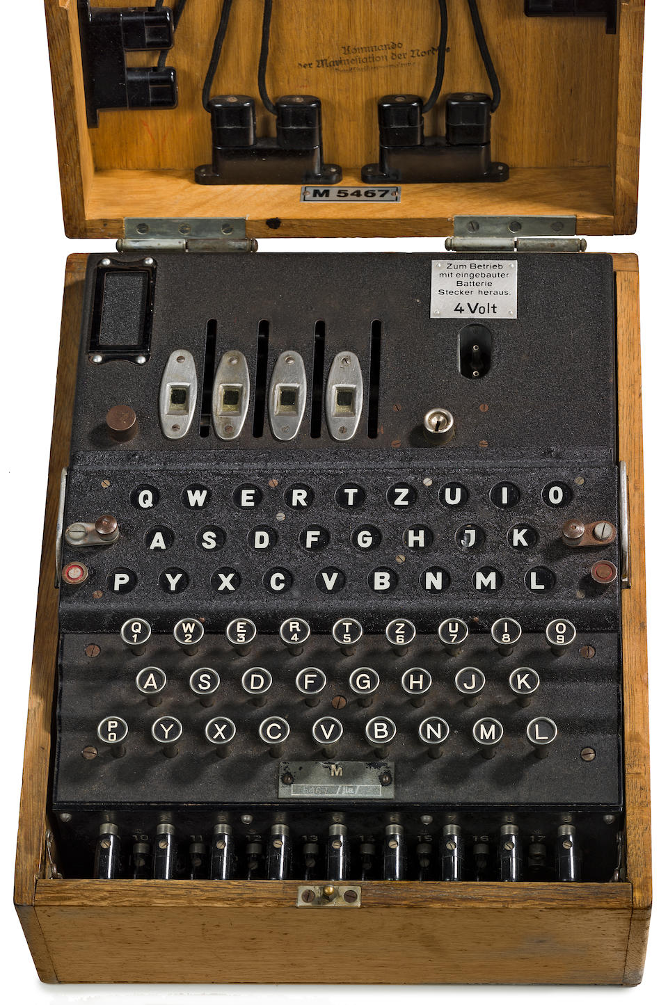 Bonhams : A rare Heimsoeth und Rinke Enigma M4 enciphering machine ...