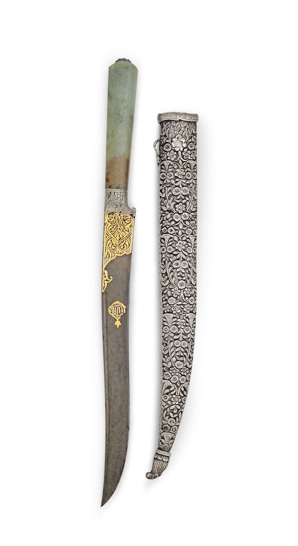 Bonhams : An Ottoman jade-hilted dagger (kard) Turkey, period of Sultan ...