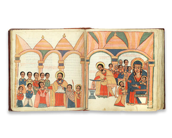 Bonhams Ethiopian Manuscript Miracles Of Mary And Other Texts In Ge